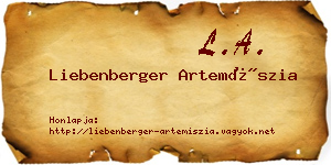 Liebenberger Artemíszia névjegykártya